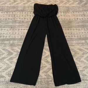 Black Strapless Jumpsuit
